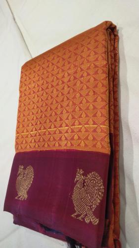 SAREES KPM SILK WITH BLOUSE A